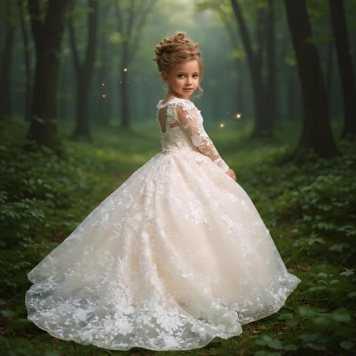 Robe mariage longue fille – Image 5