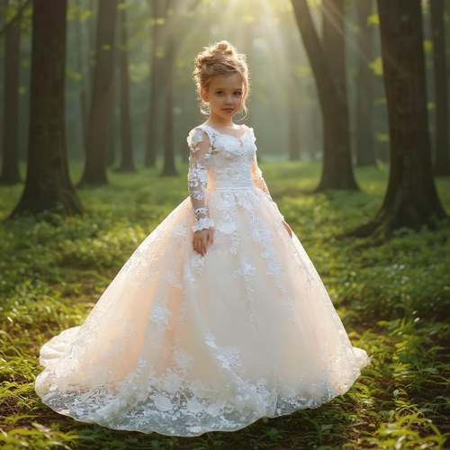 Robe mariage longue fille – Image 4