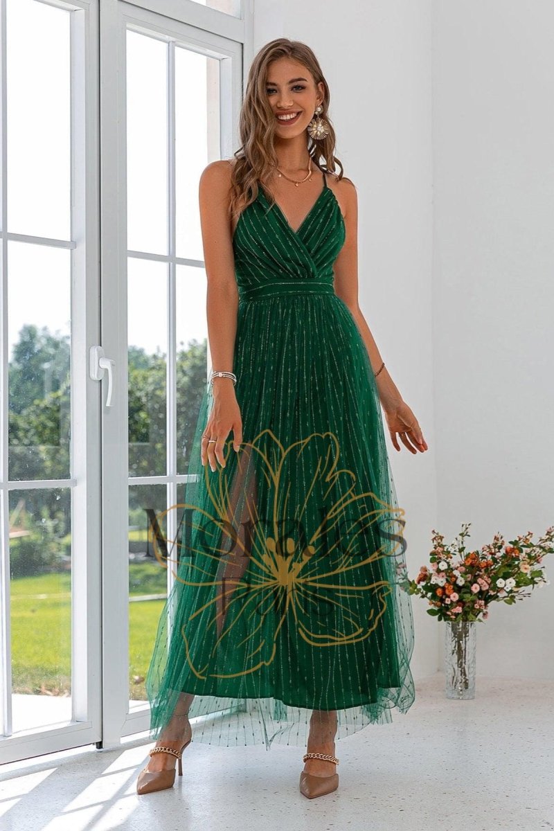 Robe De Cérémonie Vert Laque – Image 4