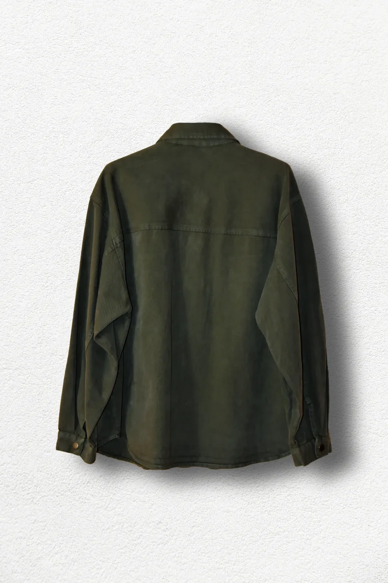 Veste vert militaire Over-size - Image 7