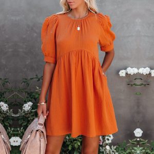 Robe Princesse Femme Orange