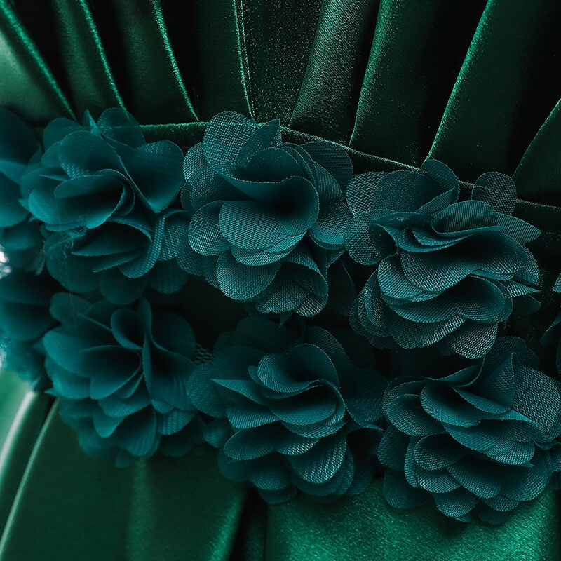 Robe Cérémonie Fille Vert Émeraude - Image 6