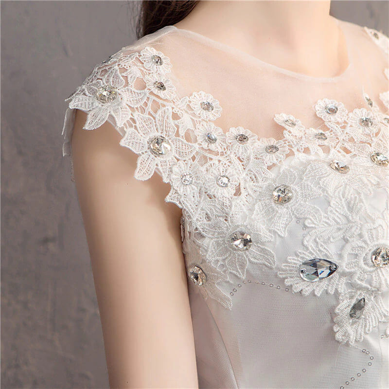 Robe de Mariée Princesse Bustier Strass - Image 8