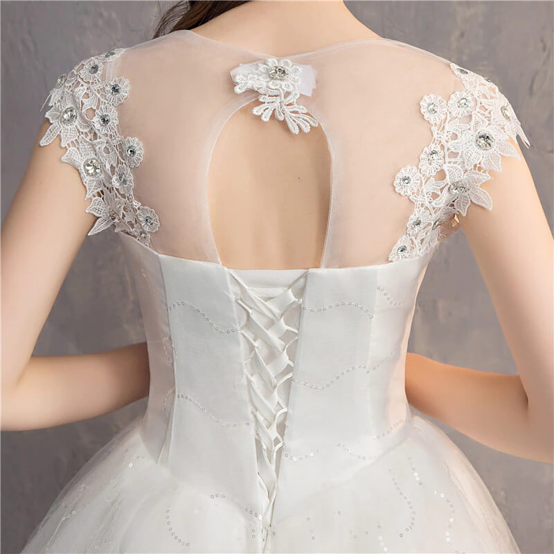Robe de Mariée Princesse Bustier Strass - Image 6