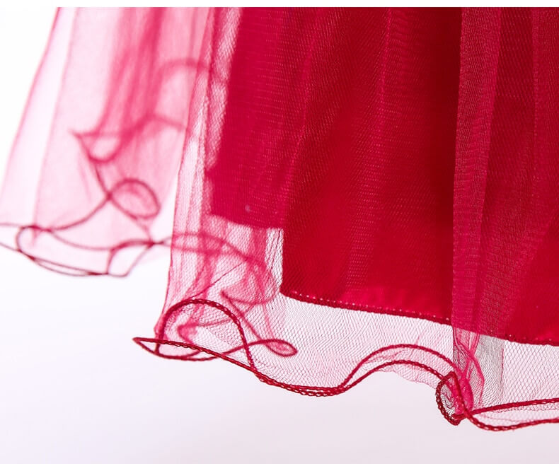 Robe de Princesse Petite Fille Rouge - Image 6