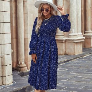 Robe Princesse Femme à Pois