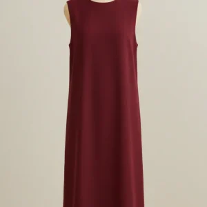 Robe longue basique Bordeaux
