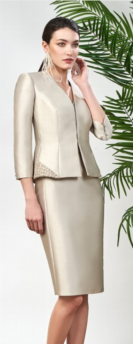 Robe mi longue Sonia Pena avec sa veste courte Taille 44 - Image 2