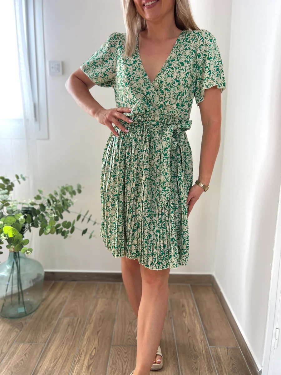 LA ROBE BEIGE ET VERT - Image 6