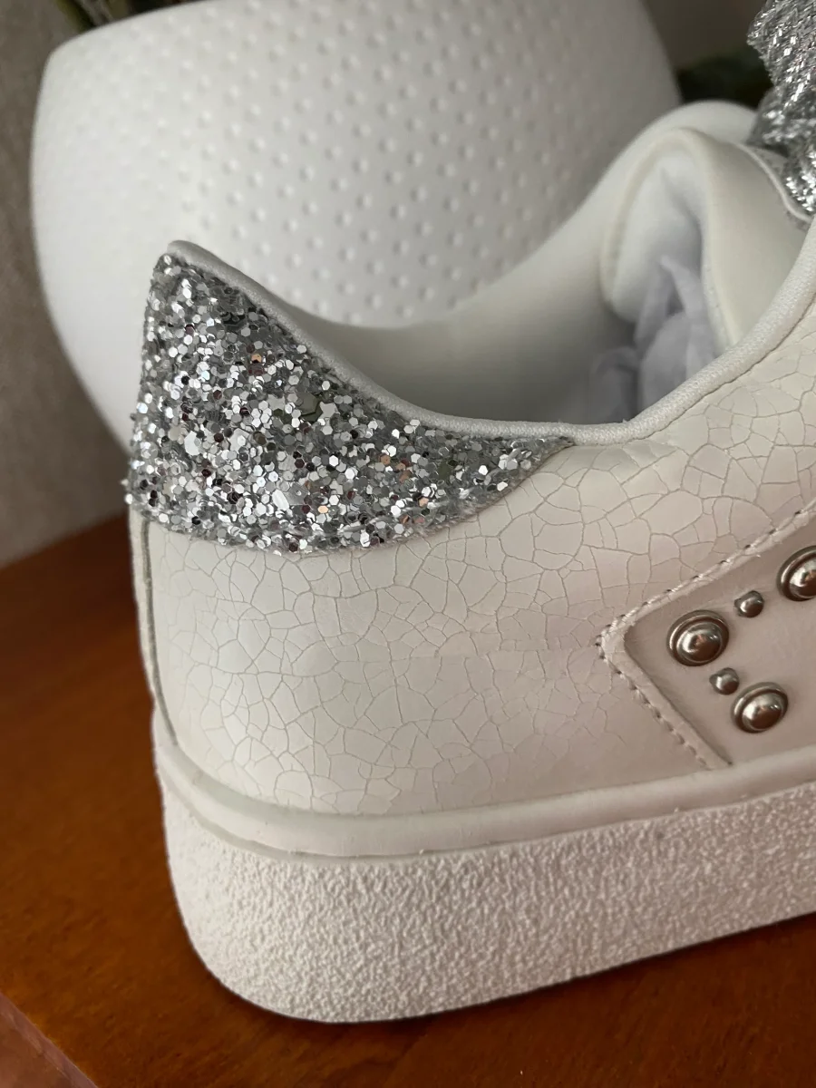 BASKETS FINDLAY BLEU ET ARGENT TAILLES 36/37/38/39/40/41 – Image 5