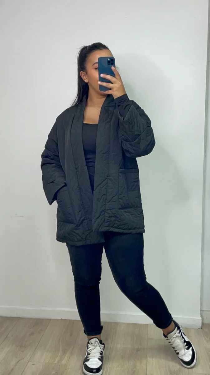 Veste matelassée Noire – Image 2