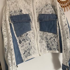 VESTE LOVENA JEAN ET DENTELLE TU 36/42