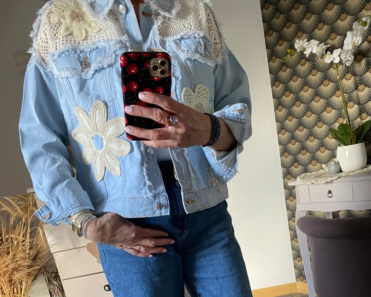 VESTE EN JEAN MISS CARLA TAILLES S/M L/XL – Image 7