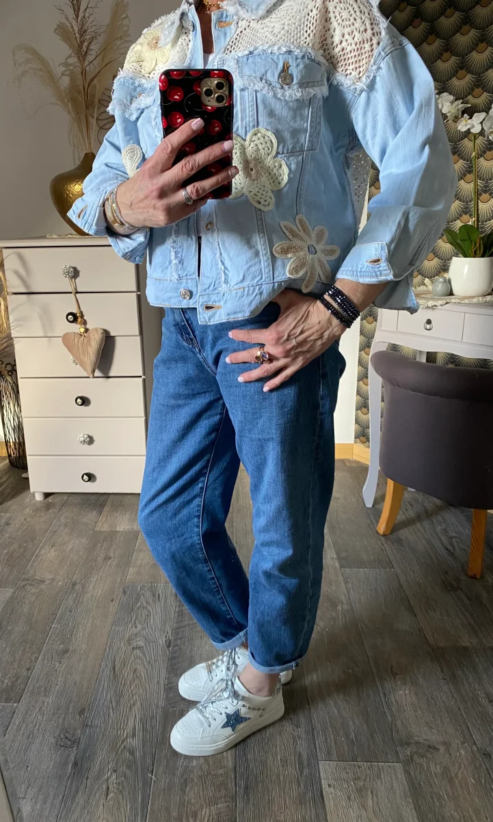 VESTE EN JEAN MISS CARLA TAILLES S/M L/XL – Image 6