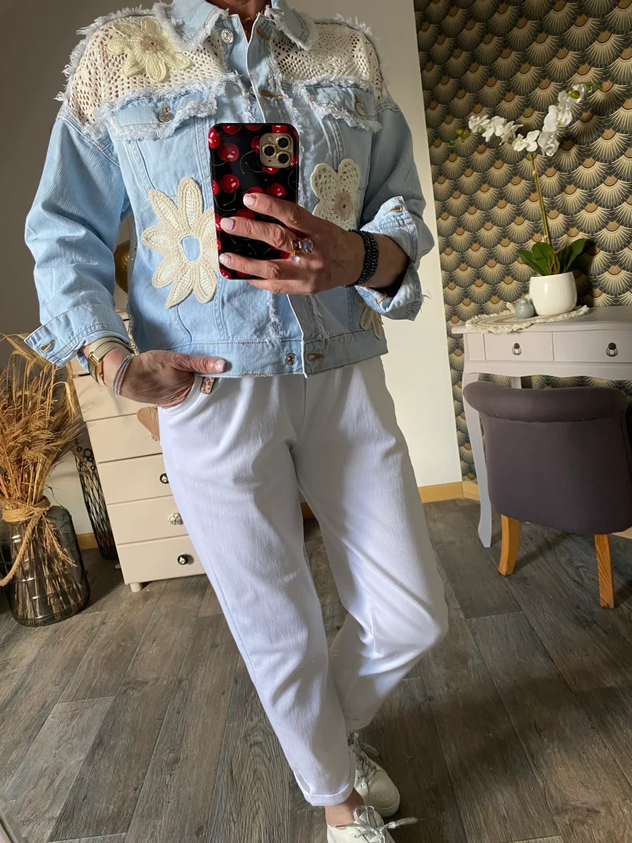 VESTE EN JEAN MISS CARLA TAILLES S/M L/XL – Image 5