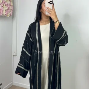 Kimono + Abaya Mounia Noir