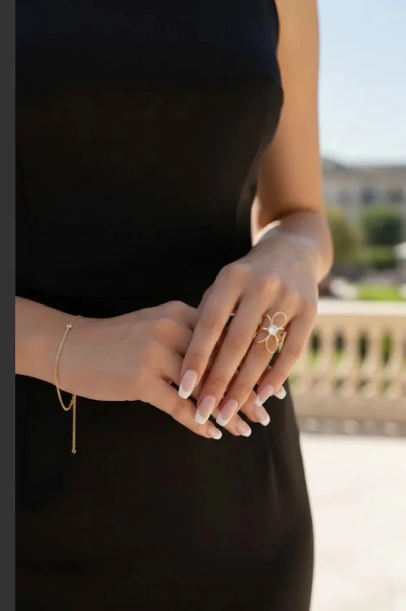 BAGUE FLEUR CRISTAL – Image 7