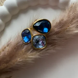 BAGUE CRISTAL BLEU