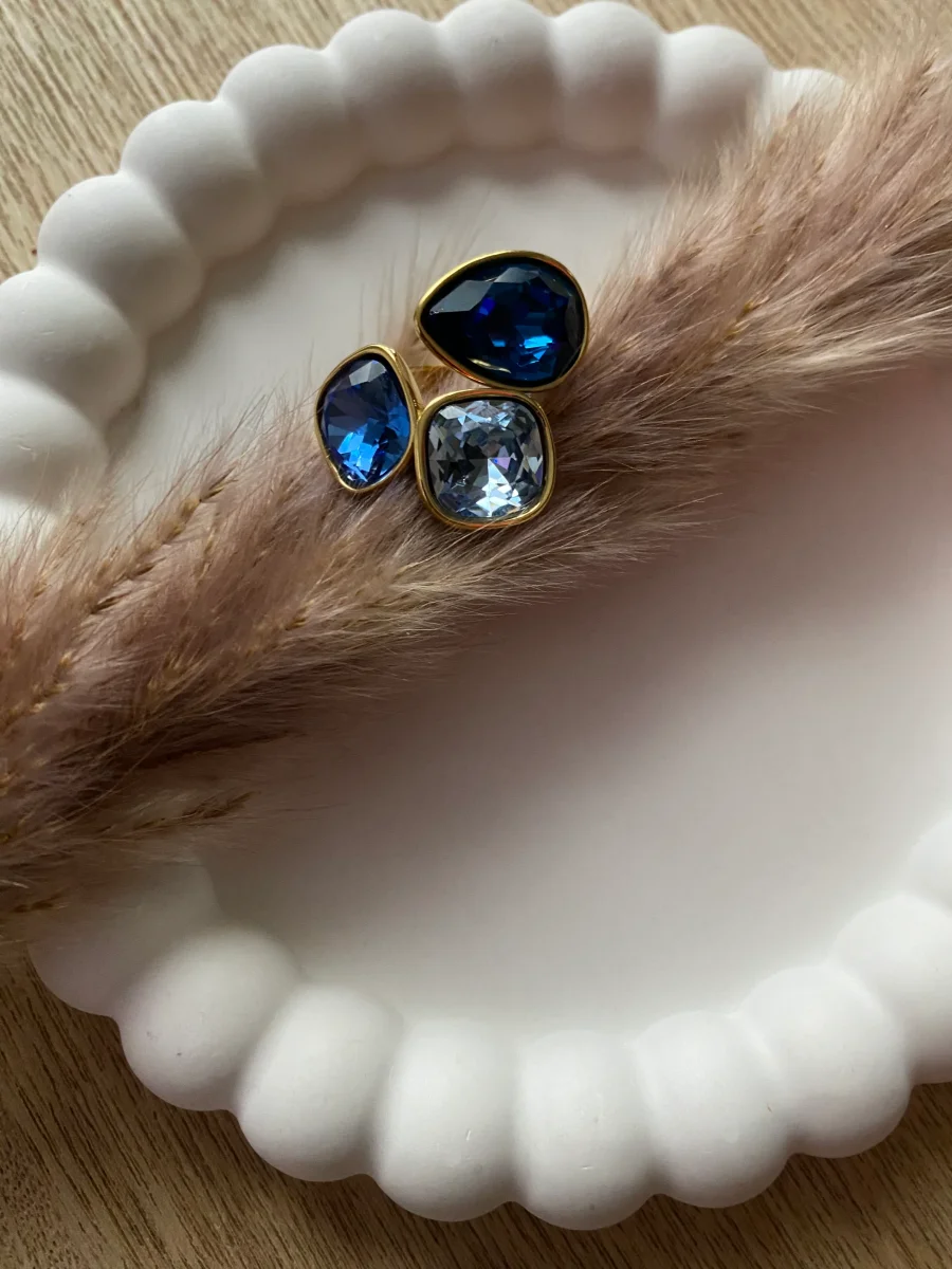 BAGUE CRISTAL BLEU – Image 4