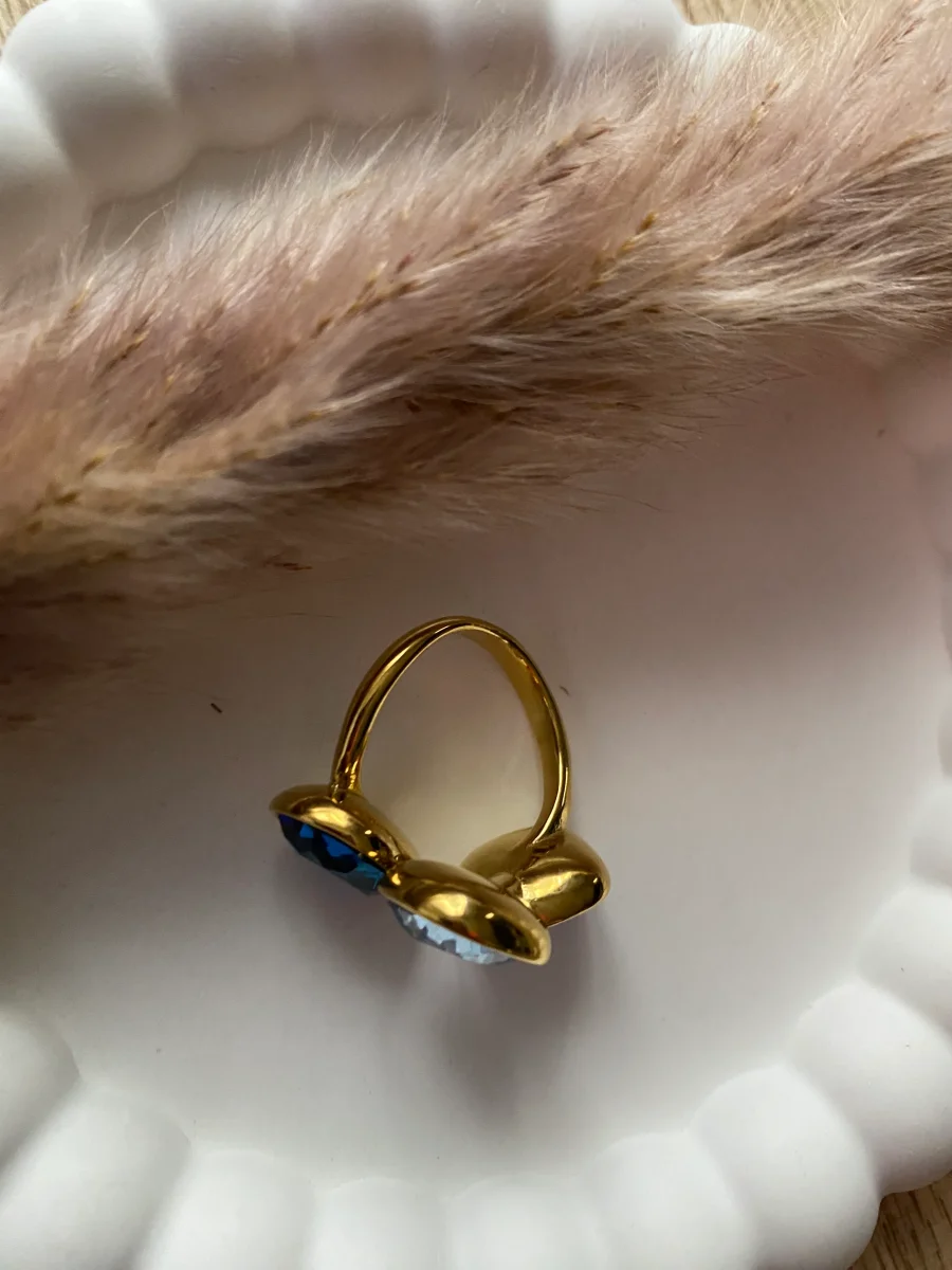 BAGUE CRISTAL BLEU – Image 5