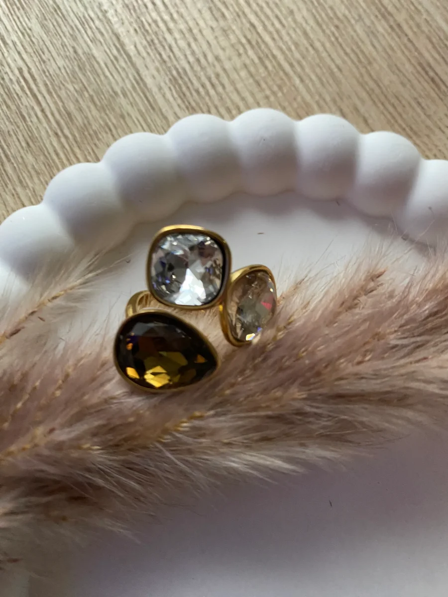 BAGUE CRISTAL BRUN - Image 3