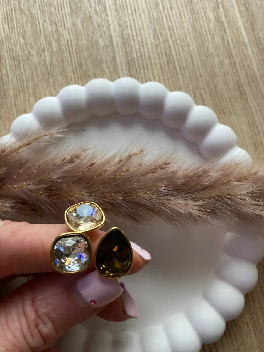 BAGUE CRISTAL BRUN - Image 2