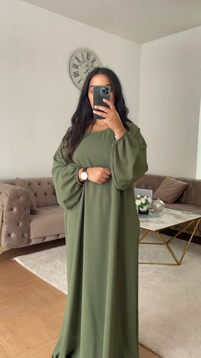 Abaya Noeud Zay Kaki - Image 3