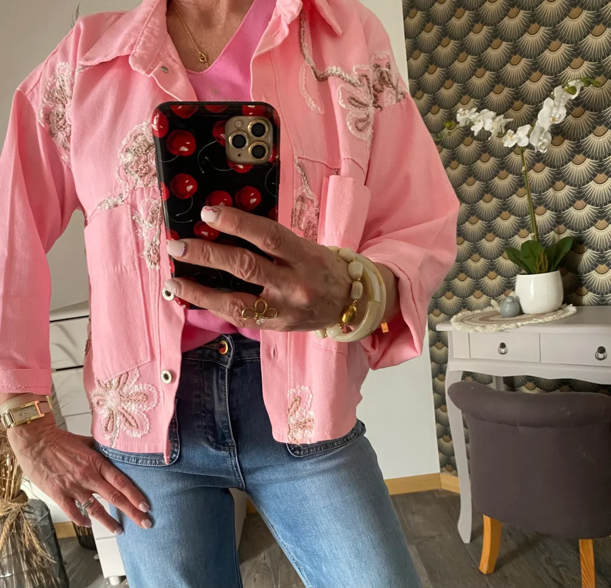 TOP DOUBLE POLAIRE FUSHIA TU 36/44 – Image 4