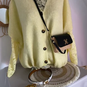 GILET THEO JAUNE  TU 38/50