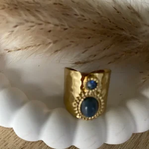 BAGUE SAMANTHA CRISTAL TAILLE BLEU