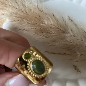 BAGUE SAMANTHA CRISTAL TAILLE KAKI