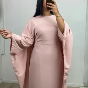 Abaya cintrée Assya Rose