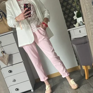 VESTE BLAZER MANCHES TROIS QUART  PLISSE  BLANCHE     TU 36/42