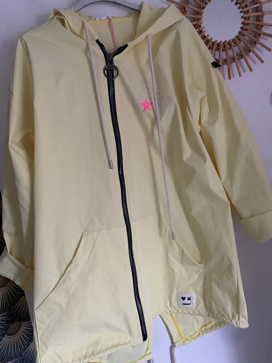 PARKA CARLA JAUNE PALE TAILLE UNIQUE 38/46 – Image 5