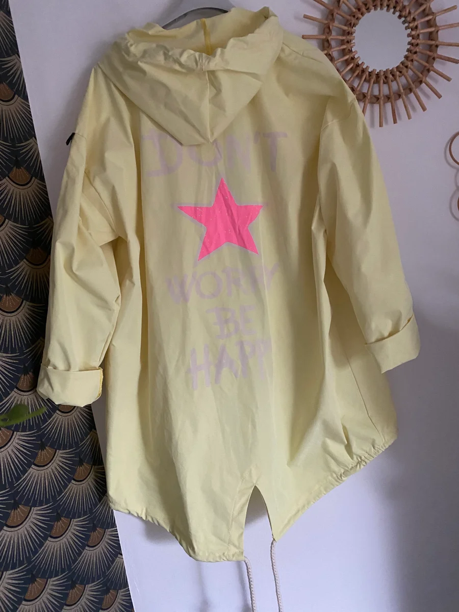 PARKA CARLA JAUNE PALE TAILLE UNIQUE 38/46 – Image 4