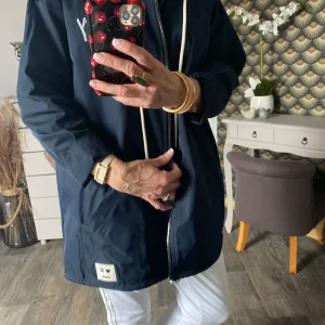 PARKA CARLA BLEU MARINE TAILLE UNIQUE 38/46