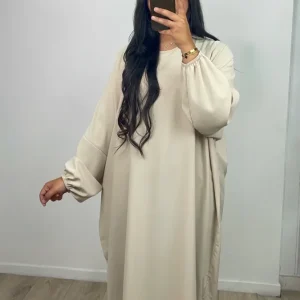 Abaya Simple Malika Crème