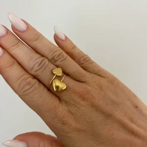 LA BAGUE COEUR ENLACÉ
