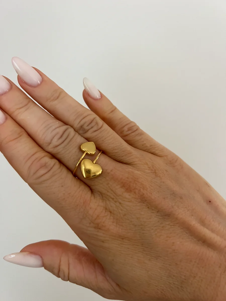 LA BAGUE COEUR ENLACÉ