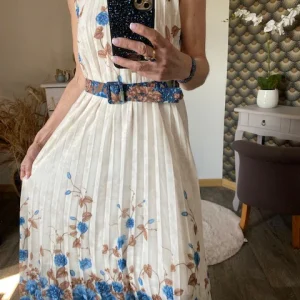 ROBE EVENEMENT BLEUE INDIGO 36/42 petit 44