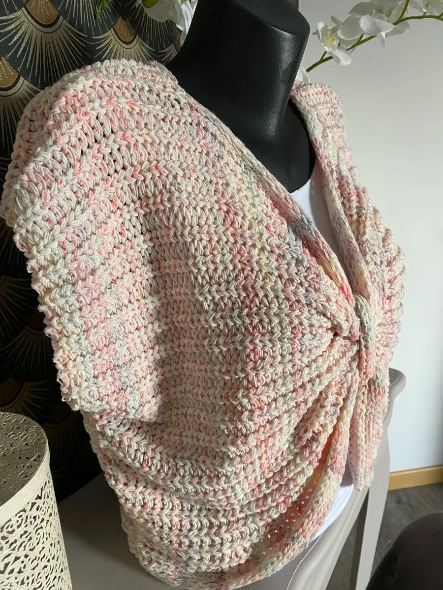 GILET NOEUD LOVENA ROSE TU 36/44 – Image 3