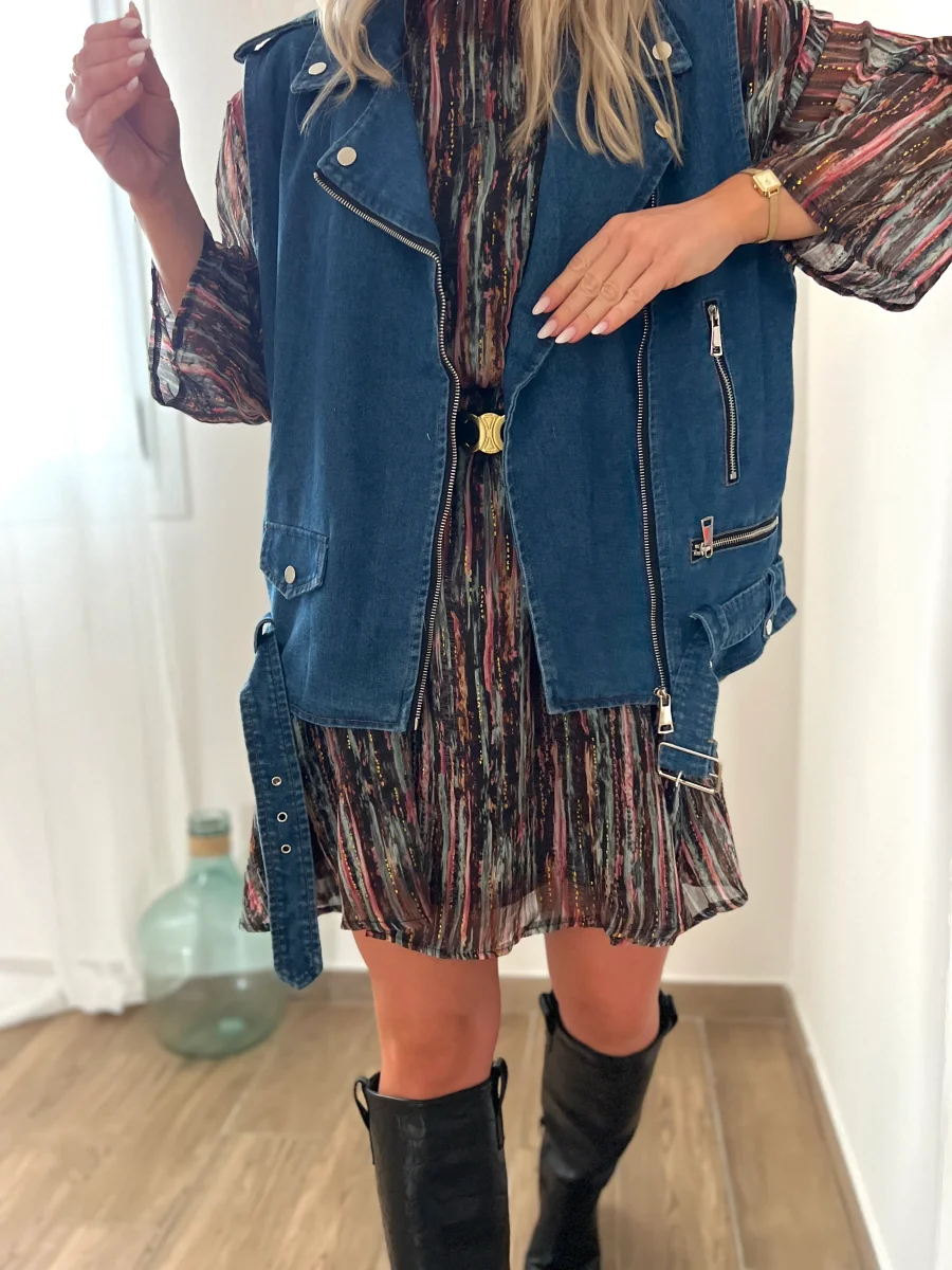 LE PERFECTO EN JEAN SANS MANCHE – Image 4