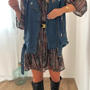 LE PERFECTO EN JEAN SANS MANCHE