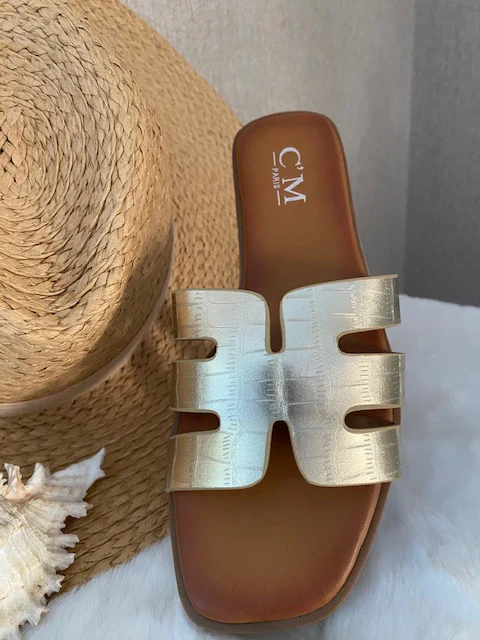 MULES DOREES POINTURE 36 – Image 3