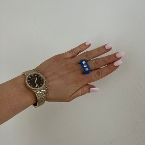 LA BAGUE MULTISTRASS BLEU ROI
