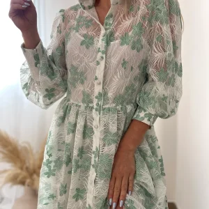 LA ROBE BOHEME VERT D'EAU