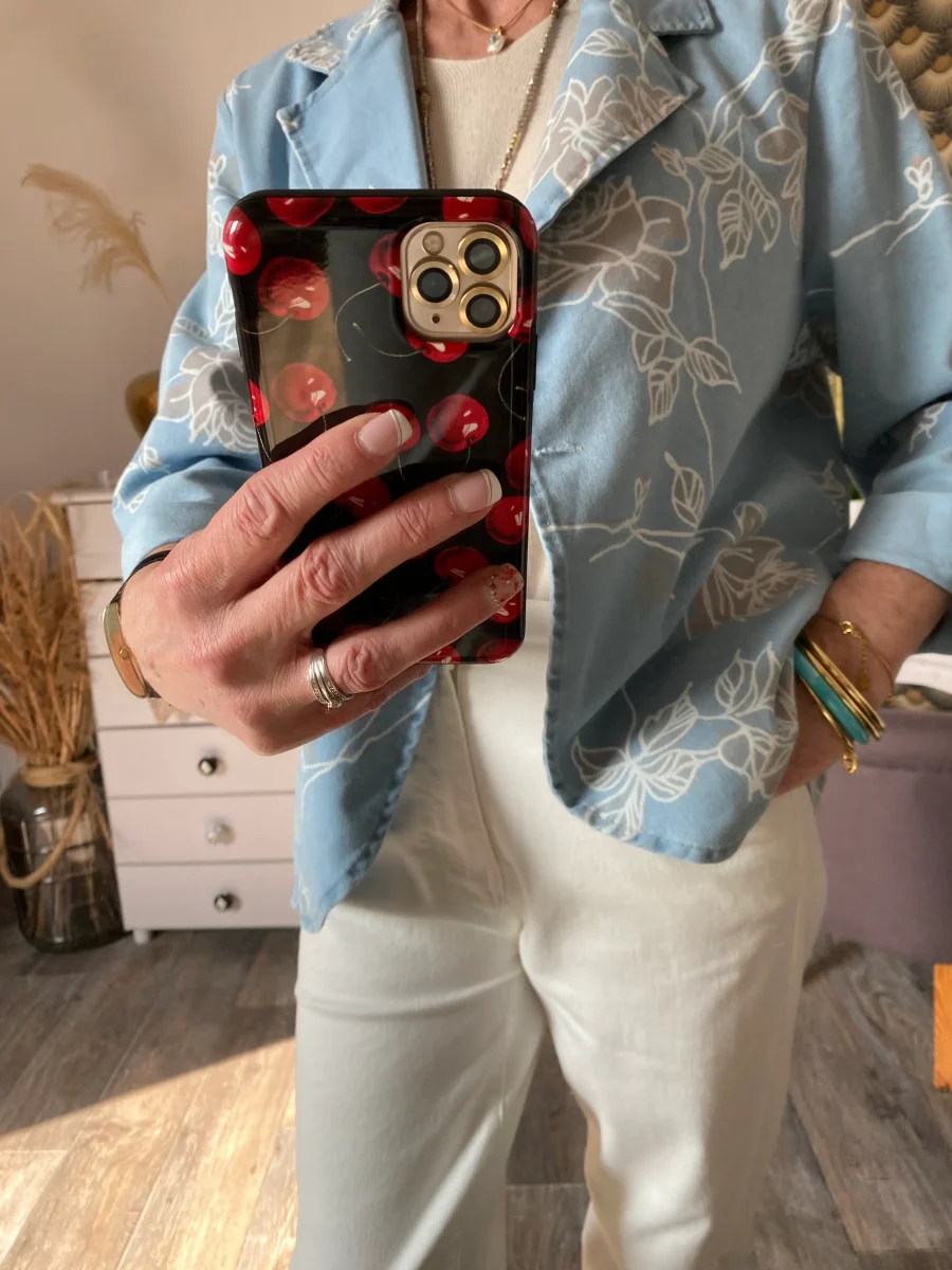 VESTE JEAN FLEUR CARLA TU 38/44 - Image 8