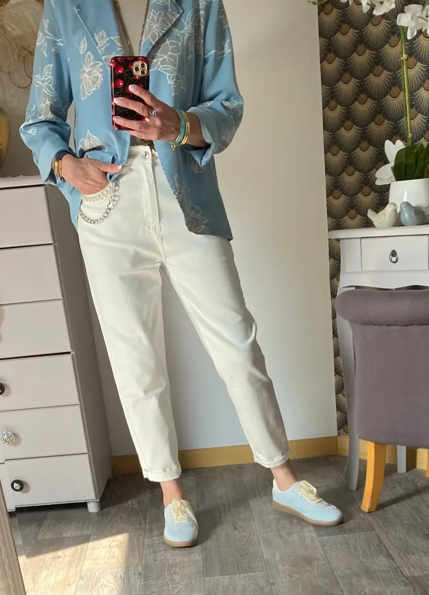 VESTE JEAN FLEUR CARLA TU 38/44 - Image 9