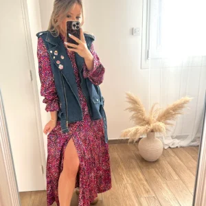 LA MAXIDRESS FUSHIA & VIOLET