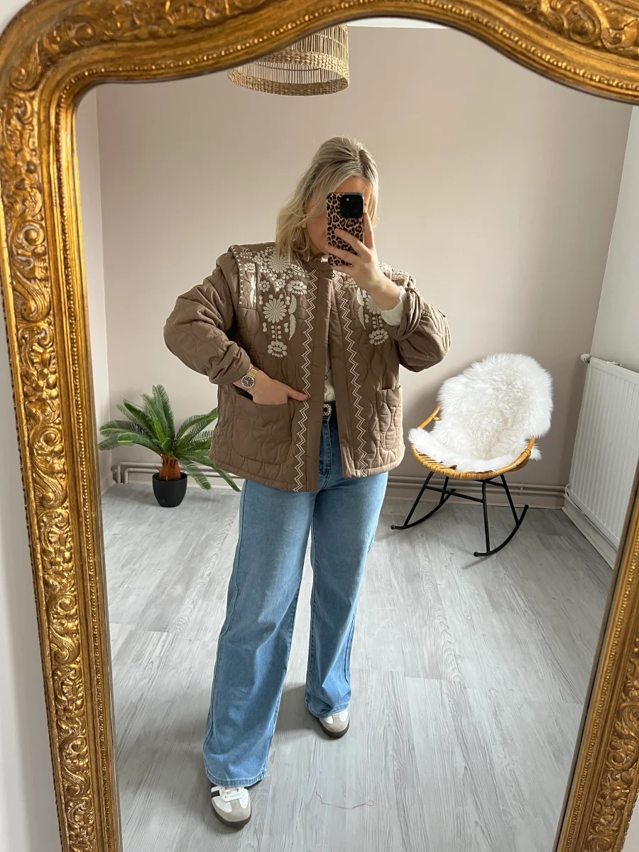 LA VESTE TAUPE BOHEME – Image 3